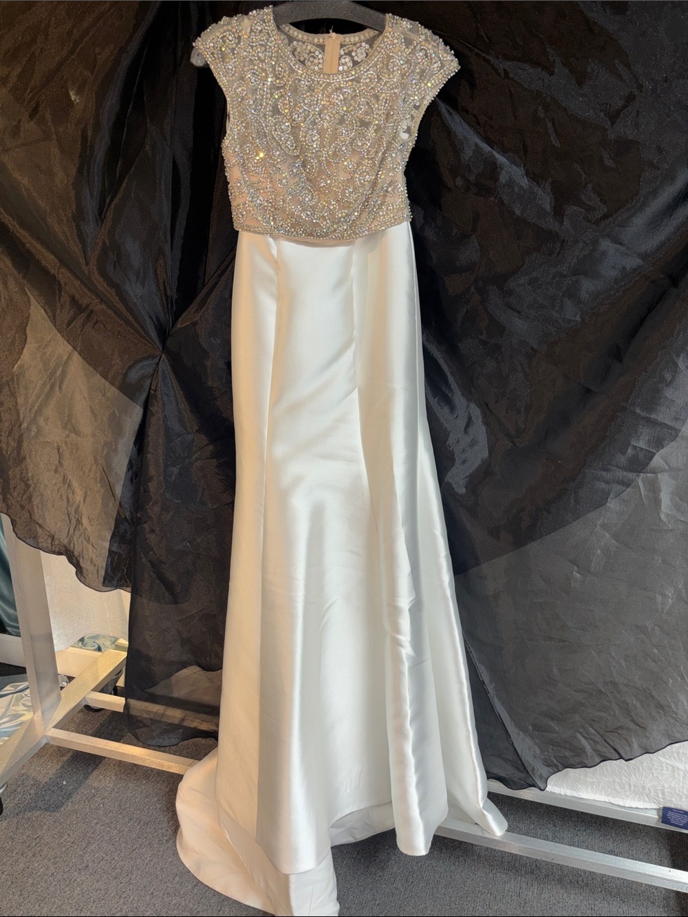 Eleni Elias P605 Ivory Nude Two piece Evening Gown